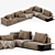 Modern Westside Sofa by Poliform 3D model small image 3