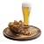 Craft Beer & Pretzel Set 3D model small image 1