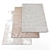 5-Piece Random Texture Rugs 3D model small image 1