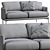 LaForma Sofa Rave: Sleek Modern Design 3D model small image 3