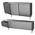 Modern Sideboards in Various Sizes 3D model small image 2