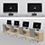 Modern Office Furniture Set 3D model small image 3