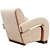 Mod Violette Lounge Chair 3D model small image 2