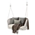 Cozy Teflon Hanging Chair 3D model small image 2