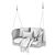 Cozy Teflon Hanging Chair 3D model small image 4