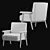 Olivya Stone Toro Chair: Modern Elegance 3D model small image 5