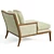 Elegant Florence Chaise: Cozy Indulgence 3D model small image 4