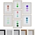 Modern Abstract Picture Frame Set 3D model small image 1