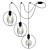 Elegant VITALUCE Pendant Light 3D model small image 1