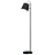 Sleek Buckle Head Floor Lamp 3D model small image 1