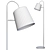 Sleek Buckle Head Floor Lamp 3D model small image 3