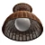 Rattan Glow Flush Mount 3D model small image 4