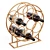 Boho Rattan Metal Wine Rack 3D model small image 1