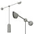 Sleek Balance Floor Lamp 3D model small image 2