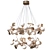 Golden Branch Suspension Lamp 3D model small image 2