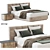 Luxury Lawrence Bed: Stylish & Sleek 3D model small image 1