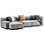 Contemporary Cassina Mex Cube Chaise 3D model small image 3