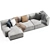 Contemporary Cassina Mex Cube Chaise 3D model small image 5