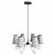 Berkshire Arm Chandelier: Elegant Illumination 3D model small image 3