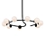 Italian Modern Oil Rubbed Bronze Chandelier 3D model small image 1