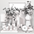 Elegant 14-Piece Decorative Set 3D model small image 7