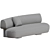 Litho Curved Sofa: Stylish Comfort 3D model small image 2