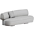 Litho Curved Sofa: Stylish Comfort 3D model small image 3