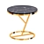 Elegant Marble Top Metal Table 3D model small image 1