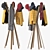 Sleek Milano Coat Stand: Stylish & Functional 3D model small image 3