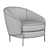 Elegant Lloyd Armchair by Longhi 3D model small image 5