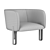 Cannon Lounge Chair: Sleek & Stylish Seating 3D model small image 4