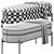 Chic Storage Bench Ottoman 3D model small image 6