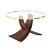 Sleek Siena Oak Coffee Table 3D model small image 1