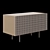 Elegant Pontelli Wood Sideboard 3D model small image 5