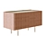 Elegant Pontelli Wood Sideboard 3D model small image 6