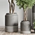 Concrete Vase Pot Collection: 61 Indoor & Outdoor Plants 3D model small image 3