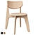 Natural Slab Chair: Minimalistic Elegance 3D model small image 1