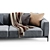 Sleek Modern Russo Sofa 3D model small image 2