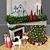 Festive Christmas Decor Set 3D model small image 5