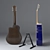 Versatile Acoustic Guitar with 2 Stylish Finishes 3D model small image 7