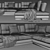 Luxury Blanche Ermes Sofa Set 3D model small image 4