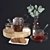 Elegant Piuma Glassware Set 3D model small image 6