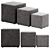 Stack Ottoman Poufs by Naula - Versatile and Stylish Seating 3D model small image 2