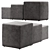 Stack Ottoman Poufs by Naula - Versatile and Stylish Seating 3D model small image 7