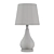 Sleek Ceramic Table Lamp Set 3D model small image 2