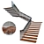 Contemporary Stairway Design 3D model small image 1