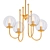 Modern Gold Globe Glass Chandelier 3D model small image 1