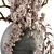 Rustic Charm: Dried Branch & Concrete Vase 3D model small image 2