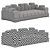 Urban Chic Italian Skyline Sofa 3D model small image 3