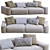 Jesse Daniel Sofa: Modern and Stylish 3D model small image 1